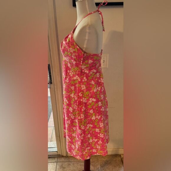 RARE/VTG Lilly Pulitzer “Happy Hippo" Print Halter Dress - Picture 3 of 8